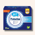 BST Protection Mint Cooling Sanitary Pads Overnight use, 10 pad – extra long, nature fresh, cooling, suitable for sensitive skin