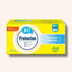 BST Protection Regular Sanitary Pads, 40 pads – daily use, breathable, nature fresh, for sensitive skin